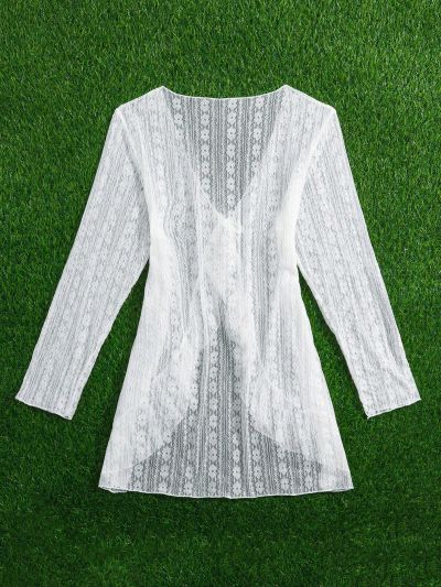 Female Teenagers Lace Kimono Cardigan