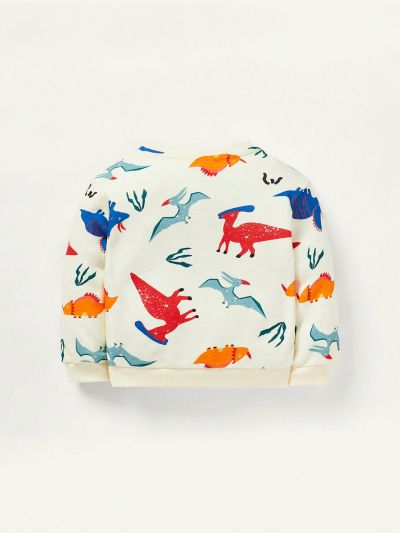 Cozy Cub Baby Boy Dinosaur Print Sweatshirt