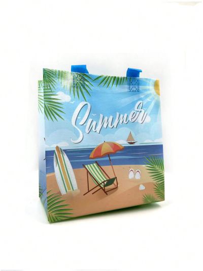 1pc Unisex Non-woven Beach Party Bag For Shopping Mall