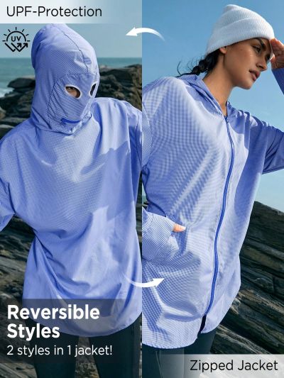 In My Nature Women's Plaid Outdoor Hooded Shirt