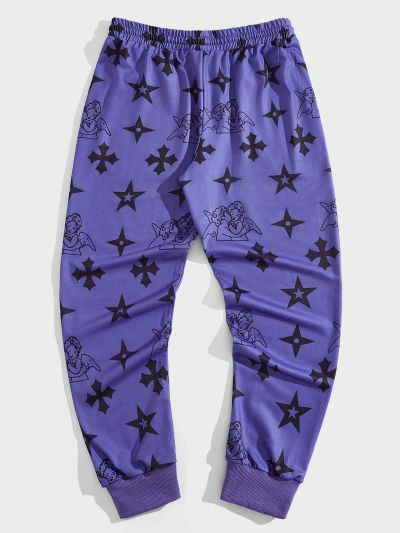 ROMWE Street Life Men's Casual Drawstring Waist Joggers