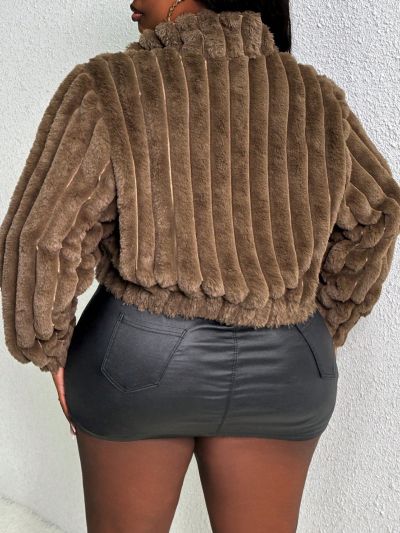 SHEIN Slayr Plus Size Cropped Jacket