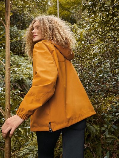 SHEIN In My Nature Zip Up Drawstring Hooded Outdoor Jacket