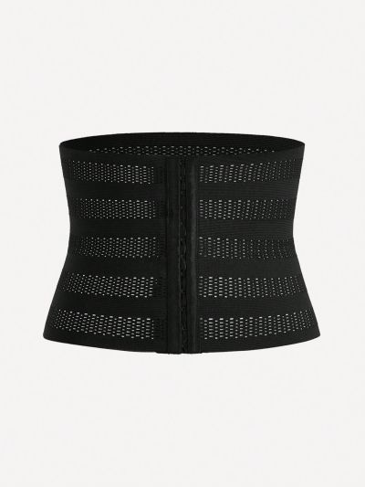 SHEIN SHAPE 1pc Solid Hook and Eye Waist Trainer