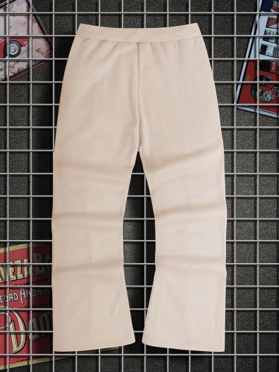 Manfinity Men Plus Slogan Graphic Drawstring Waist Sweatpants