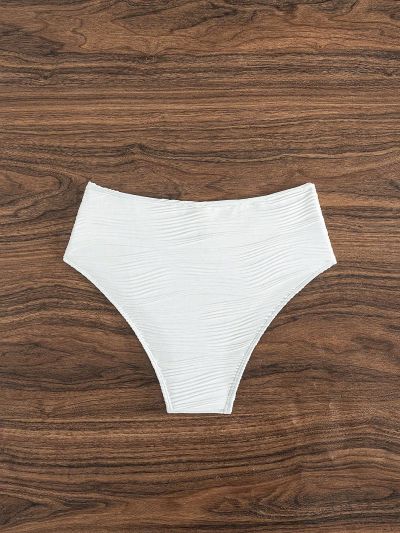 SHEIN Swim Chicsea Ruffled High Waisted Swimsuit Bottom