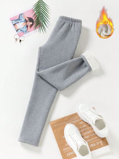 Women's Solid Colored Thermal Underwear Leggings