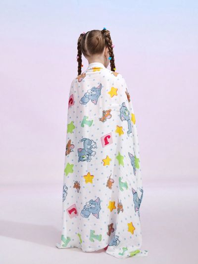 TOM & JERRY X SHEIN Soft Double-Sided Large Size Blanket, Perfect As A Throw For A Sofa Or Bed