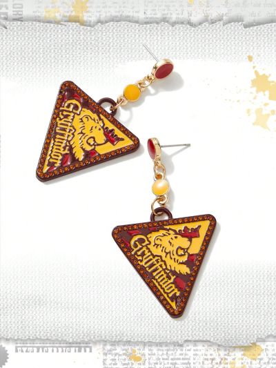 Harry Potter | ROMWE 2pcs Letter Detail Triangle Drop Earrings