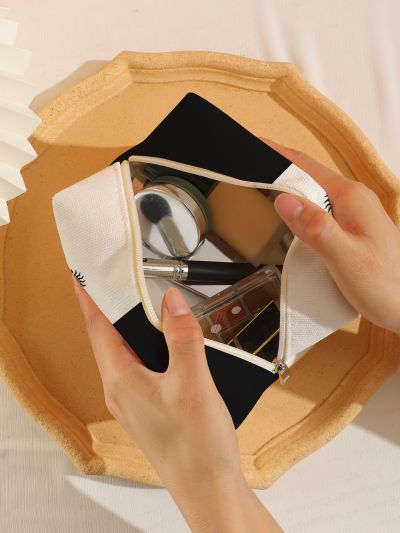 1pc Butterfly Pattern Square Makeup Bag