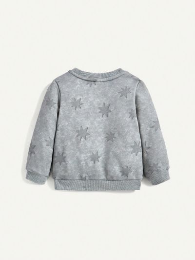 Cozy Cub Baby Boys' Two Piece Long Sleeve Round Neck Sweatshirt With Star