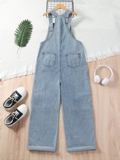 Teen Girls Denim Overalls & Jumpsuits