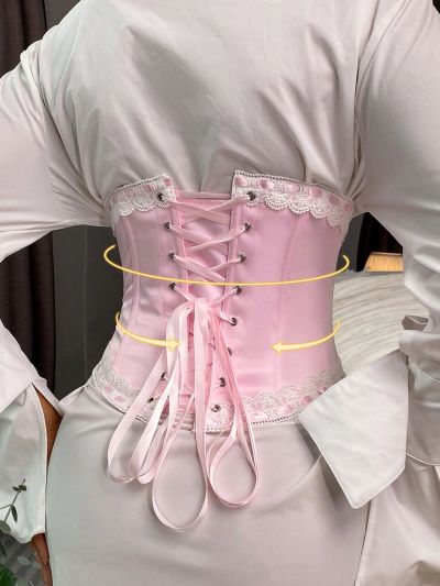 Women's Splice Lace Waist Band