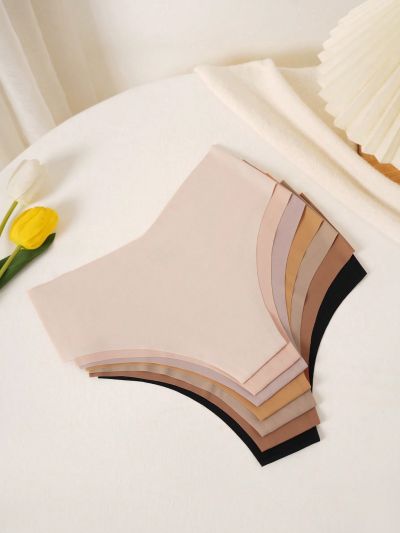 SHEIN 5pcs/Pack Solid Color Maternity Panties