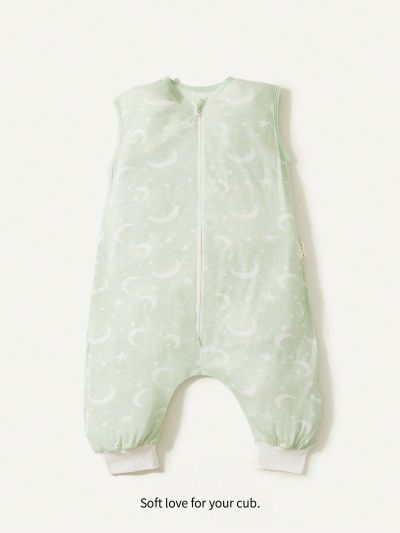 Cozy Cub 1pc Moon & Stars Pattern Split Leg Sleeping Bag