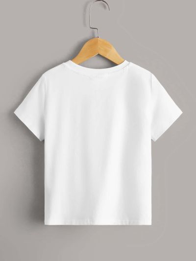 SHEIN Teen Boy's Casual Basic Three Colors Splicing Chest Pocket Round Neck T-Shirt