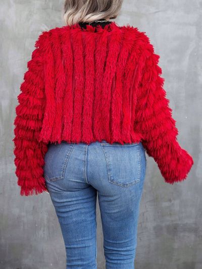 SHEIN Privé Plus Size Open Front Coat