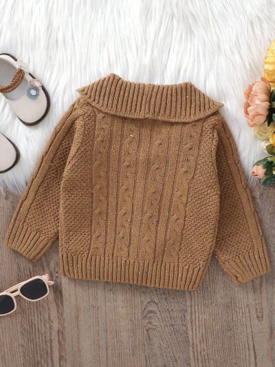 Baby Boys' Collared Button Front Cardigan