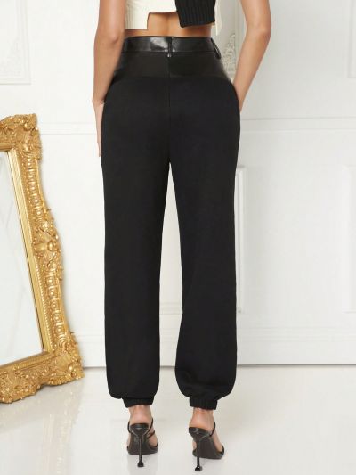 Luxe Solid Slant Pocket Sweatpants