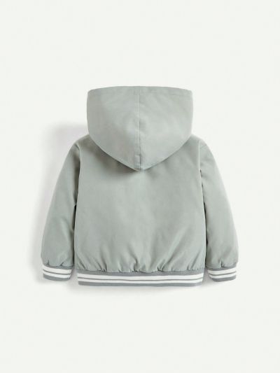 Cozy Cub Infant Boys' Letter Print Hooded Oversized Jacket