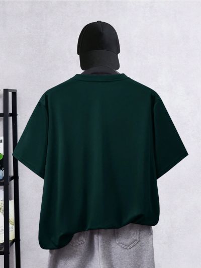 Men'S Plus Size Cartoon Duck Print Round Neck T-Shirt