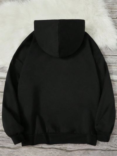 Teen Girls' Casual Heart Pattern Long Sleeve Hoodie, Suitable For Autumn And Winter