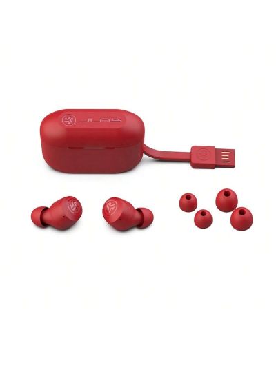 JLab Audio GO Air POP True Wireless Earbuds Headphones Rose Red