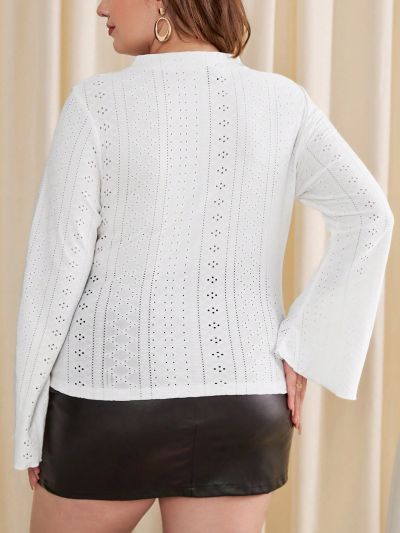 SHEIN Privé Plus Size Long Sleeve Flare T-shirt