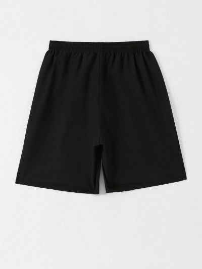 Teen Boys Drawstring Waist Beach Shorts
