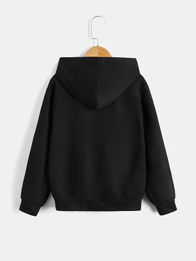 SHEIN Teenage Boys' Comfortable Leisure Hoodie With Colorful Gamepad Print