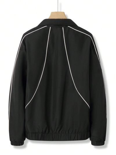 Manfinity Hypemode Men's Casual Color Block Zipper Front Jacket