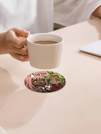 Partiineko 1pc Cute Cartoon Character Cup Mat/coaster