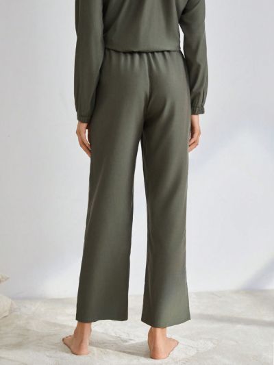 SHEIN Leisure Solid Color Sleepwear Bottom