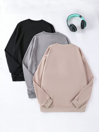 Teenagers (Female) Letter Print Sweatshirt