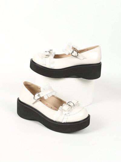 Dola Lovely Women'S Lace Decorated Fashion Wedge Heel Pumps