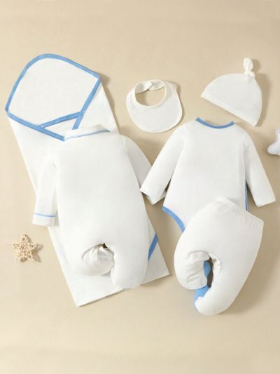 SHEIN 6pcs/set Baby Gift Set With Simple Letter Pattern