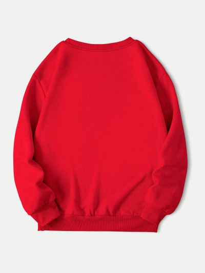 Women's Long Sleeve Sweatshirt With Virgin Mary Print