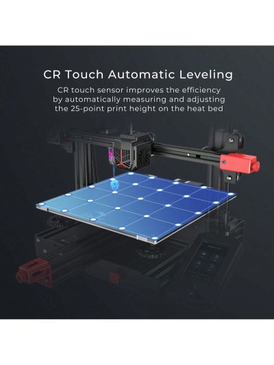 Creality Official Ender 3 Max Neo 3D Printer, Large Print Size 11.8x11.8x12.6in, Ender 3 Max Upgraded with CR Touch Auto Leveling Dual Z-Axis All-Metal Bowden Extruder 4.3'' Color Knob Screen