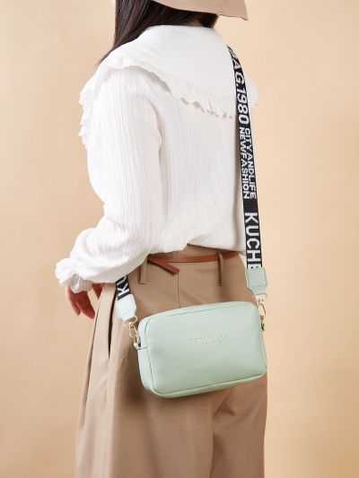 Mini Letter Graphic Crossbody Bag