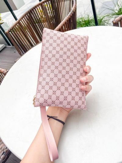 Mini Graphic Print Clutch Bag