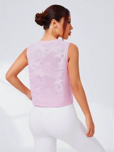 Women's Camouflage Sleeveless Sports Vest