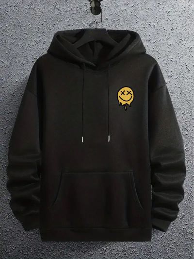 Men's Cartoon Face Printed Hoodie