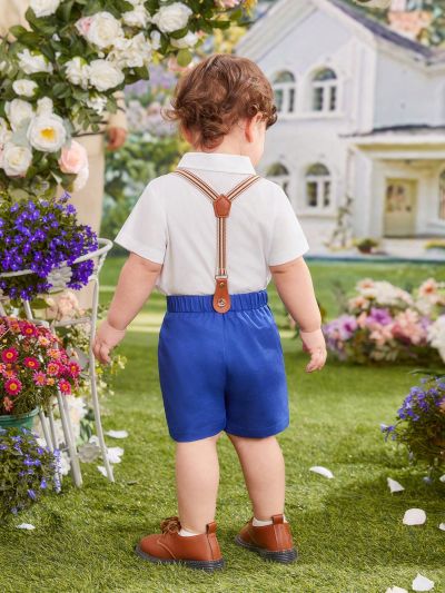 Baby Boy Elegant Three Piece Set Gentleman Suit With Gorgeous Look