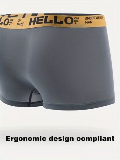 Men's Letter Pattern Boxer Briefs