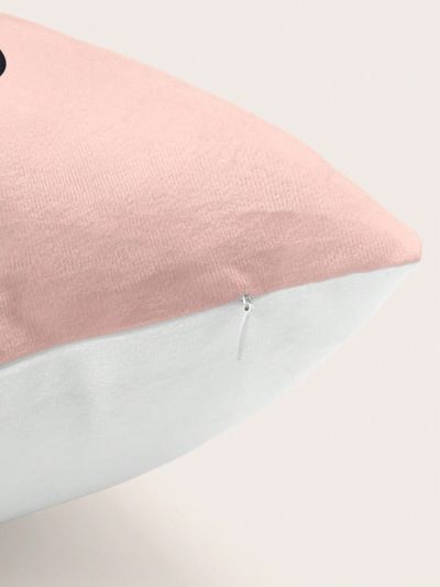 Ronwaystd 1pc Cartoon Hand-Painted Adorable Cat Holding Flower Printed Pillowcase, Suitable For Home Decoration, Sofa Cushion, Car Cushion, Pillowcase Cover Replacement