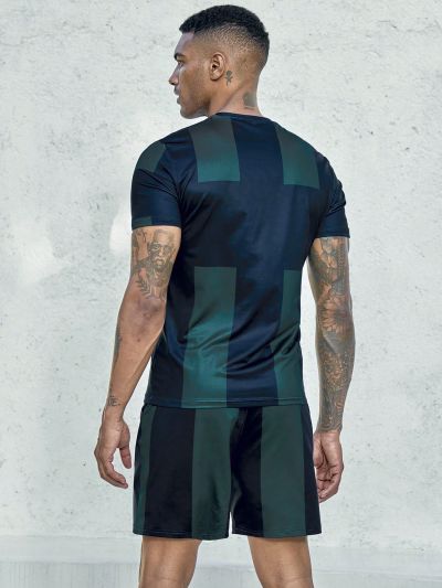 Football Men's Football Jersey Set With Slogan Print