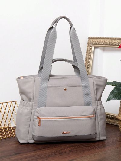 1pc New Oxford Cloth Mommy Bag Large Capacity Multifunctional Maternal & Baby Bag, Handheld/single Shoulder, For Travel, Diaper Storage, Etc.