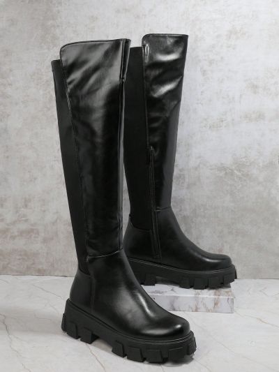 Women's Black Knee-high Boots