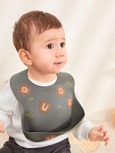 Cozy Cub 2 pcs Baby Feeding Silicone Bib Set