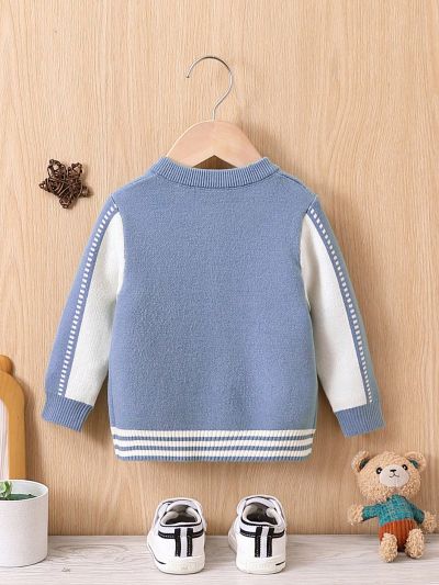 Baby Boys' Letter Pattern Cardigan